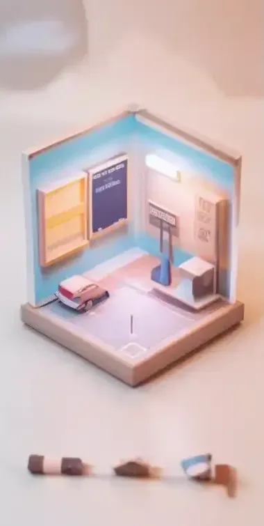 Korytarz kliniki nocą